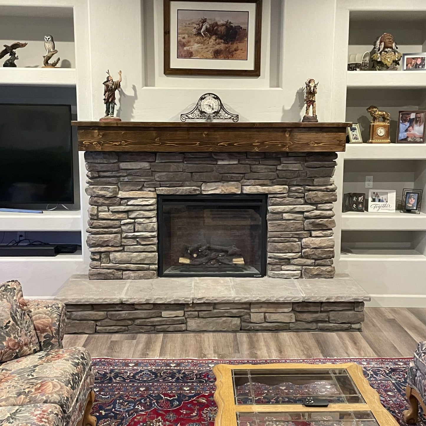 Black Bear Mountain Stone - Stone Veneer - Capstone / Hearthstone Bluestone