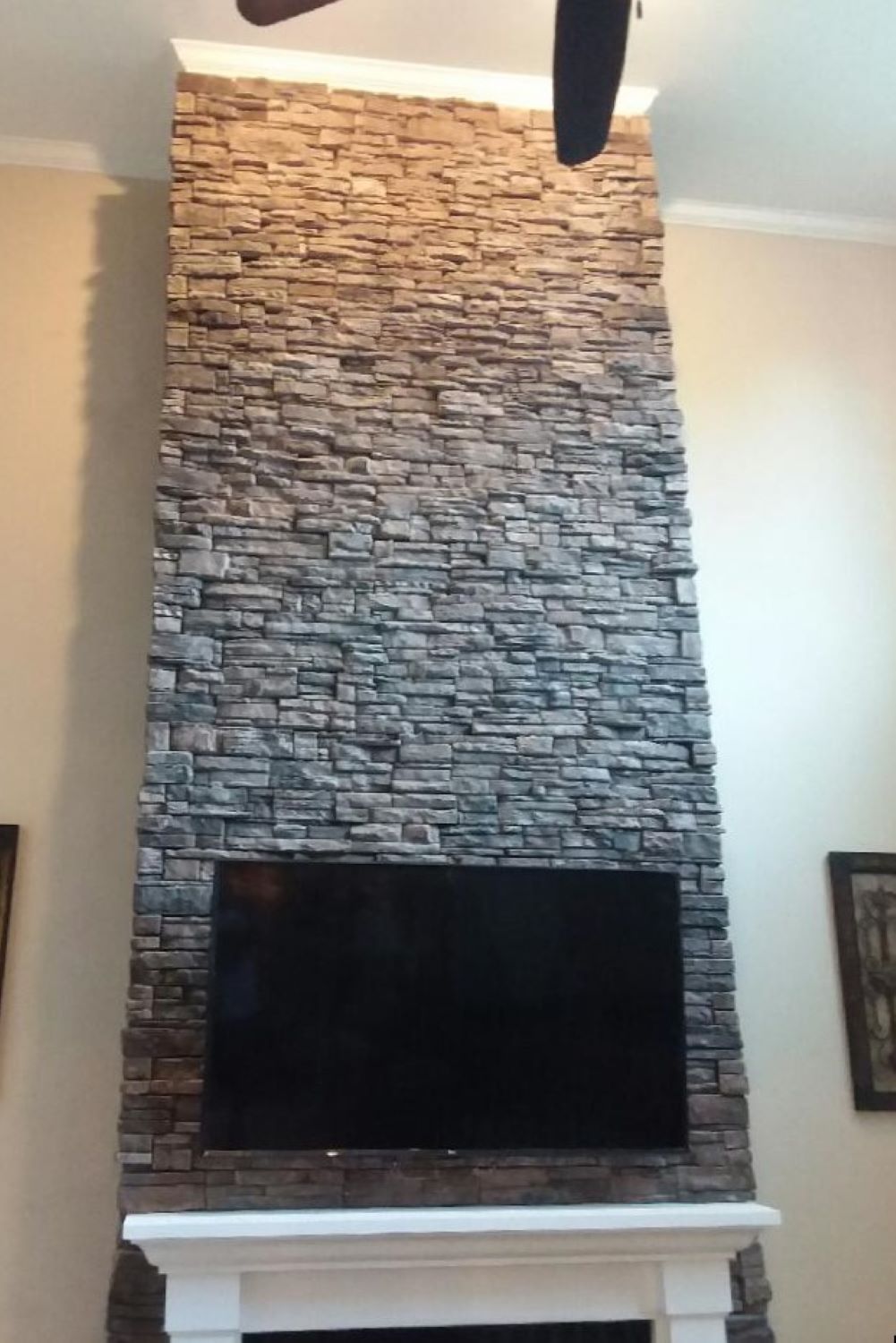 Black Bear Mountain Stone - Stone Veneer - Ready Stack Stone Panel Almond Buff
