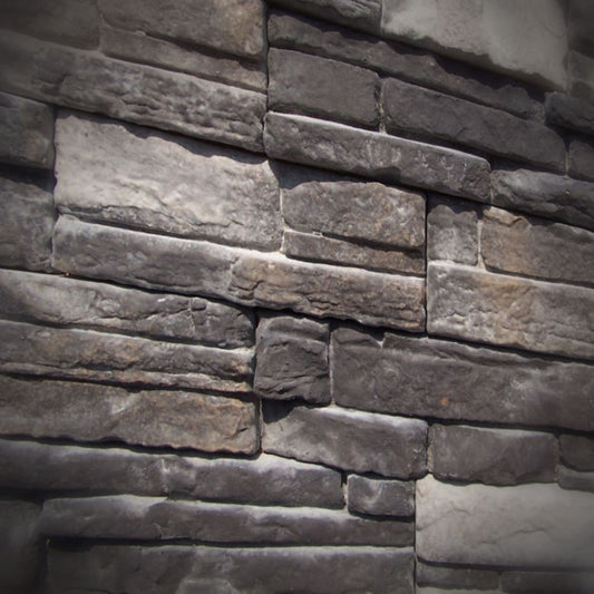 Black Bear Mountain Stone - Stone Veneer - Ready Stack Stone Panel Black Forest - Sample