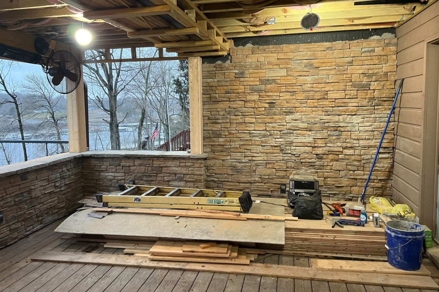 Black Bear Mountain Stone - Stone Veneer - Ready Stack Stone Panel Sienna