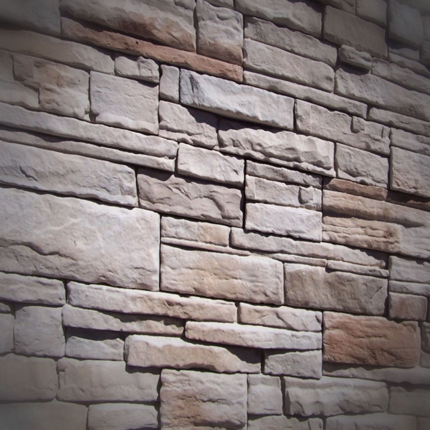 Black Bear Mountain Stone - Stone Veneer - Ready Stack Stone Panel White Oak