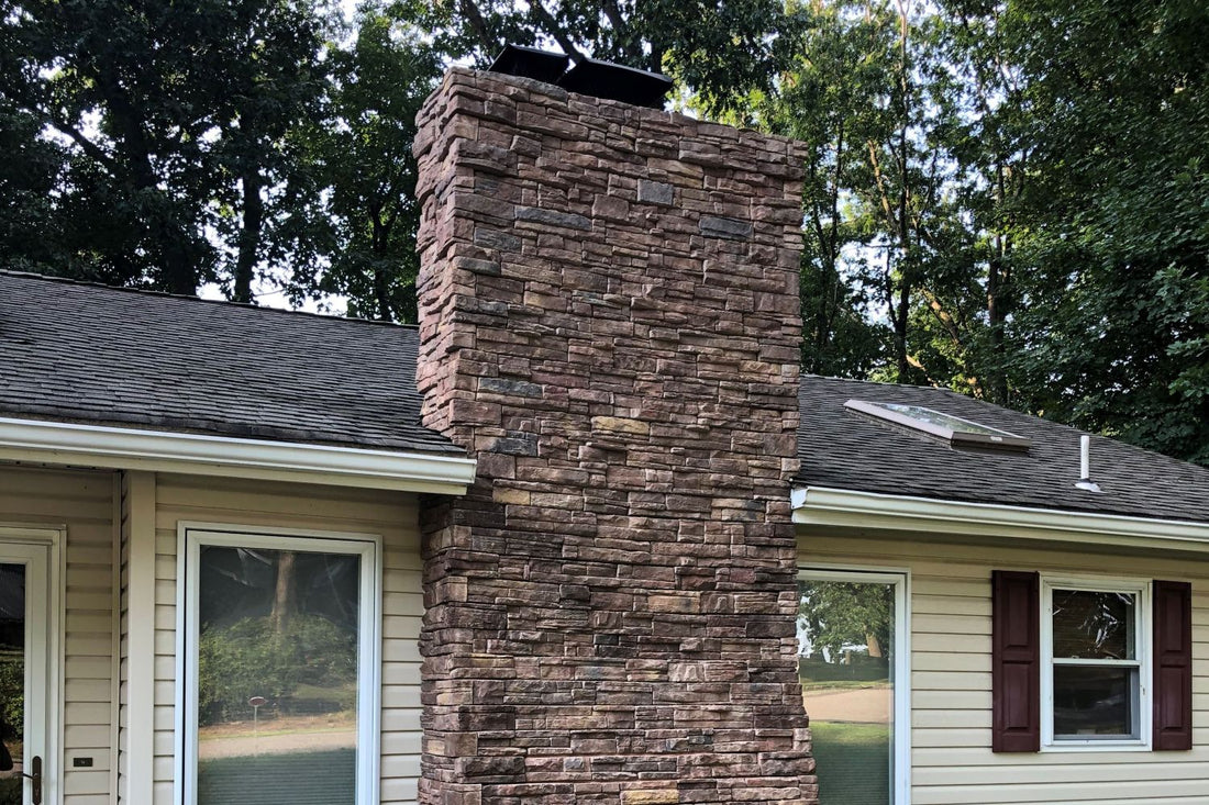 Black Bear Mountain Stone - Stone Veneer - Ready Stack Stone Panel Chardonnay