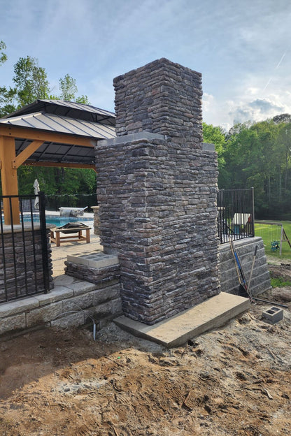 Black Bear Mountain Stone - Stone Veneer - Ledge Stone Midnight