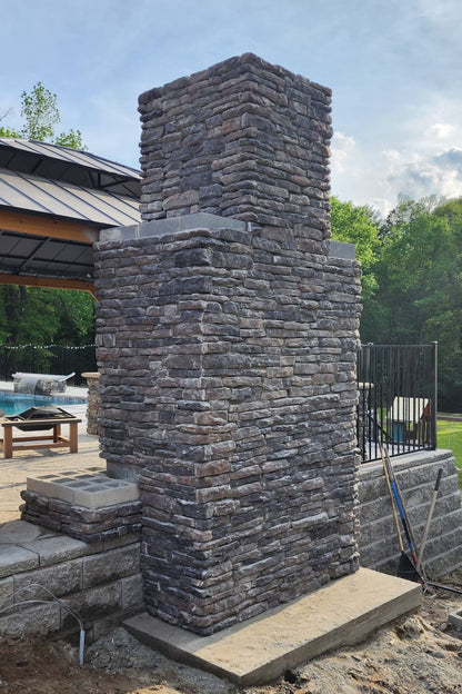 Black Bear Mountain Stone - Stone Veneer - Ledge Stone Midnight