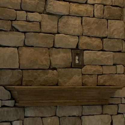 Black Bear Mountain Stone - Stone Veneer Accessories - Outlet Box Adobe