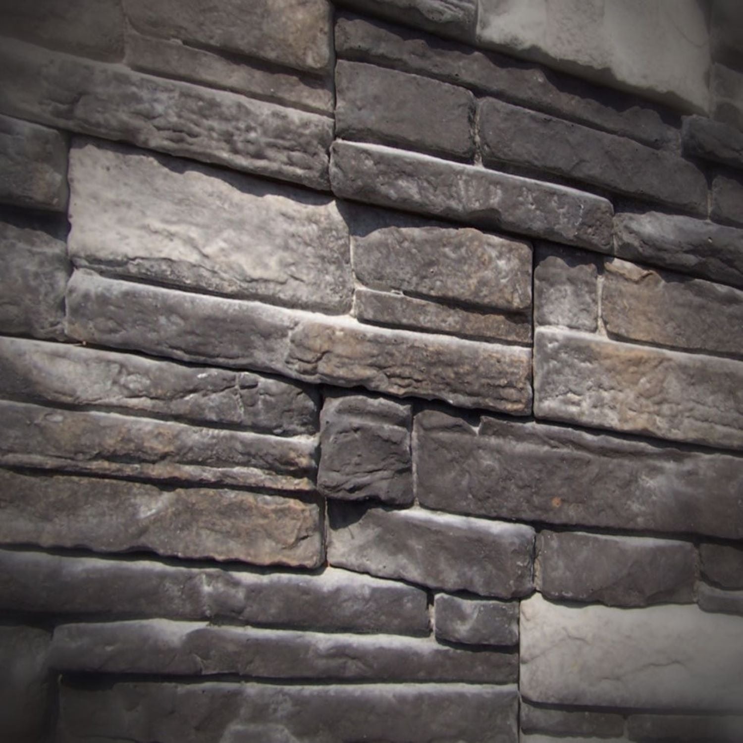 Black Bear Mountain Stone - Stone Veneer - Ready Stack Stone Panel Black Forest