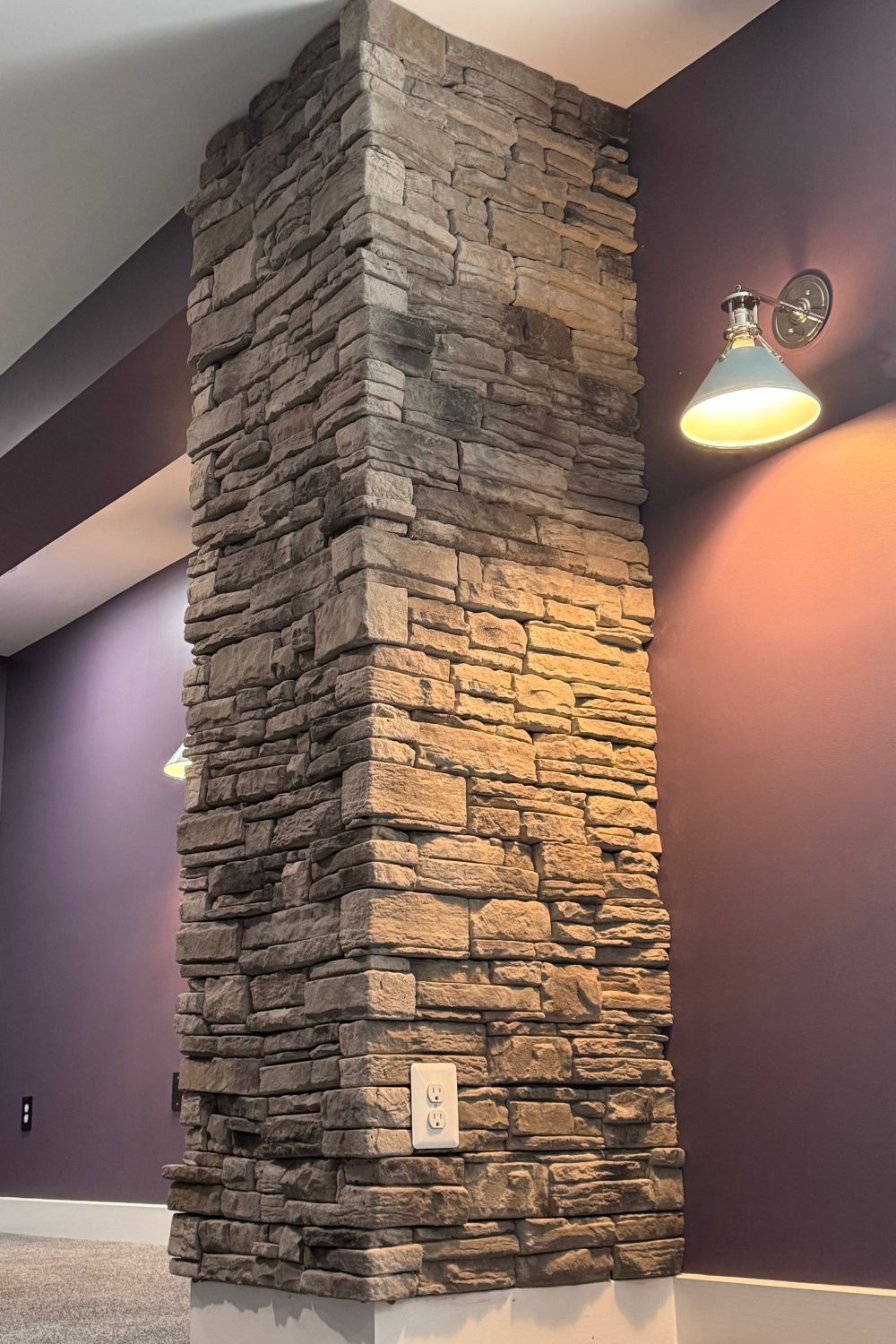 Black Bear Mountain Stone - Stone Veneer - Ready Stack Stone Panel Cool Gray